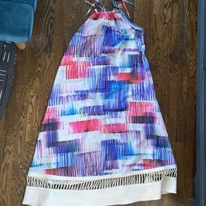 MIDI Halter dress.  Size states XS but fits oversized like medium